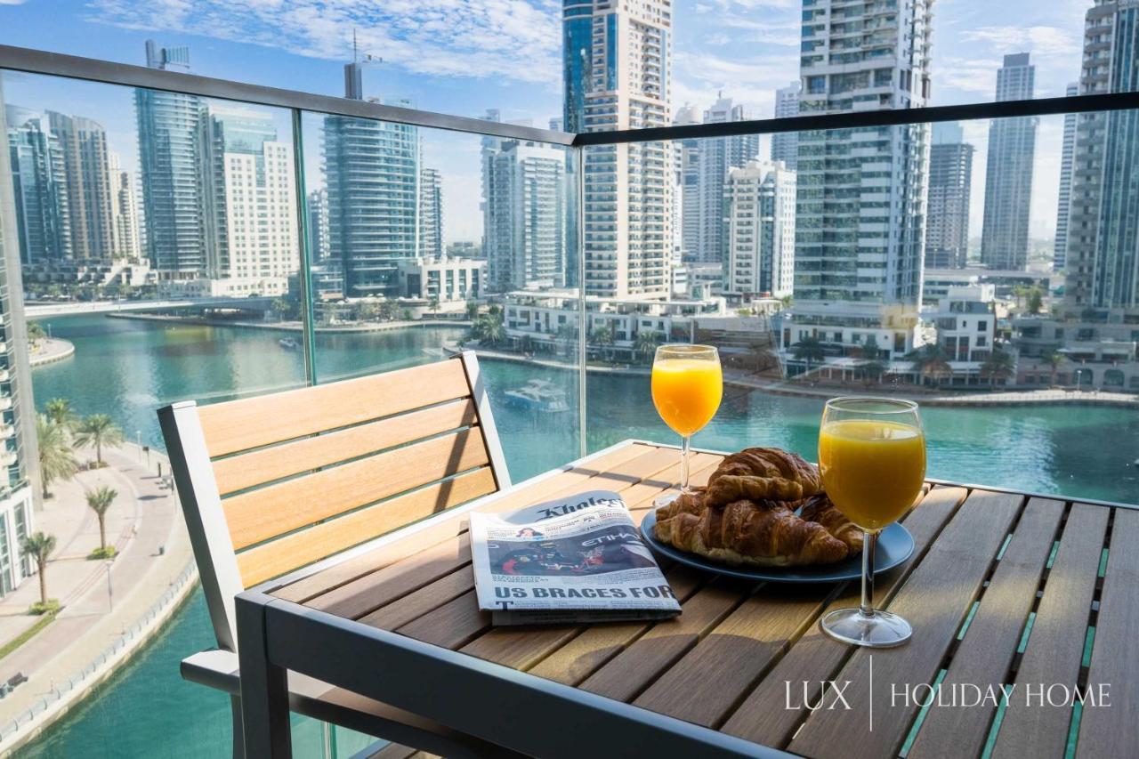 Lux - Contemporary Suite With Full Marina View Dubái Exterior foto