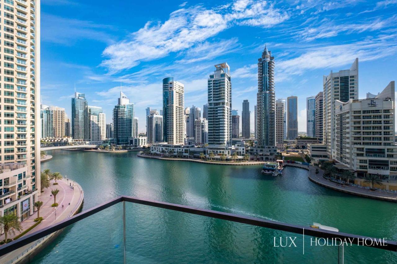 Lux - Contemporary Suite With Full Marina View Dubái Exterior foto