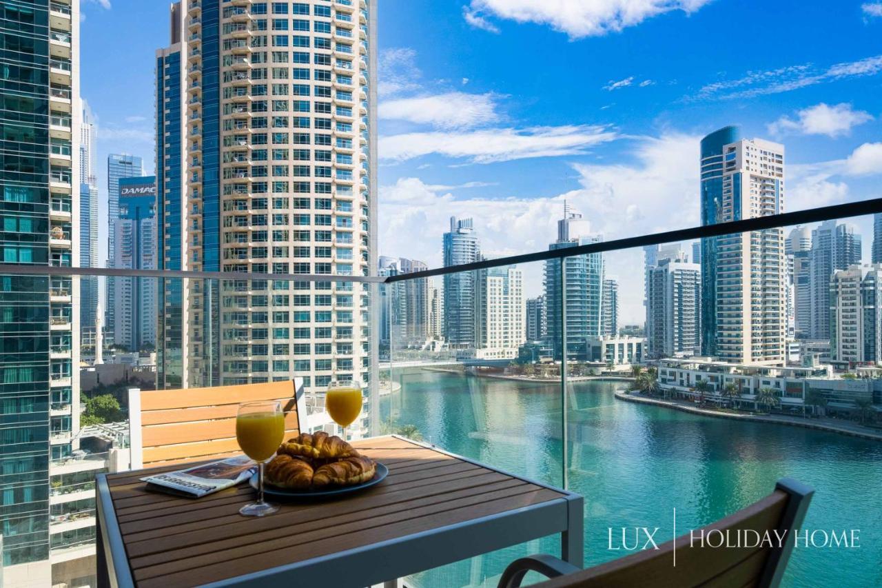 Lux - Contemporary Suite With Full Marina View Dubái Exterior foto