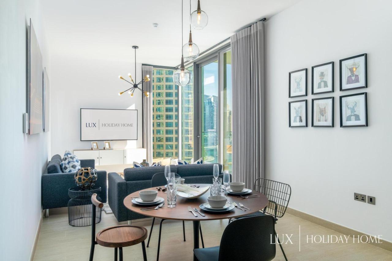 Lux - Contemporary Suite With Full Marina View Dubái Exterior foto